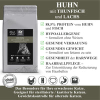 Lamers Black Label Huhn mit Thunfisch und Lachs Katzentrockenfutter