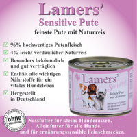 Lamers Sensitive Pute mit Naturreis 200g
