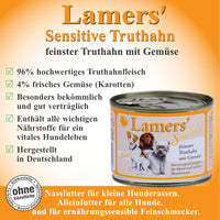 Lamers Sensitive Truthahn mit Gemüse 200g