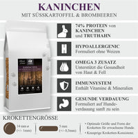 Lamers Black Label Kaninchen, Süßkartoffel  Brombeeren