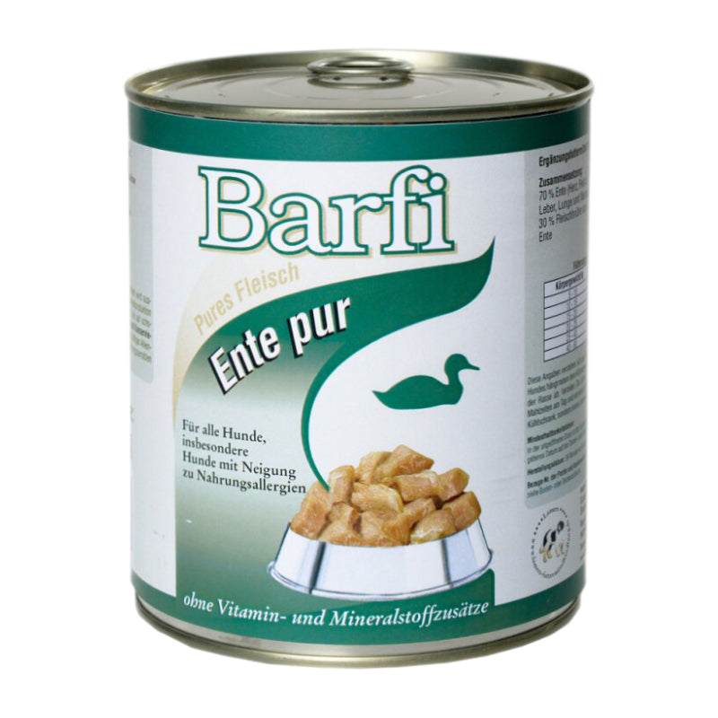 Barfi Ente BARF Nassfutter Dose für Hunde kaufen – Lamers  Futtermittelhandlung