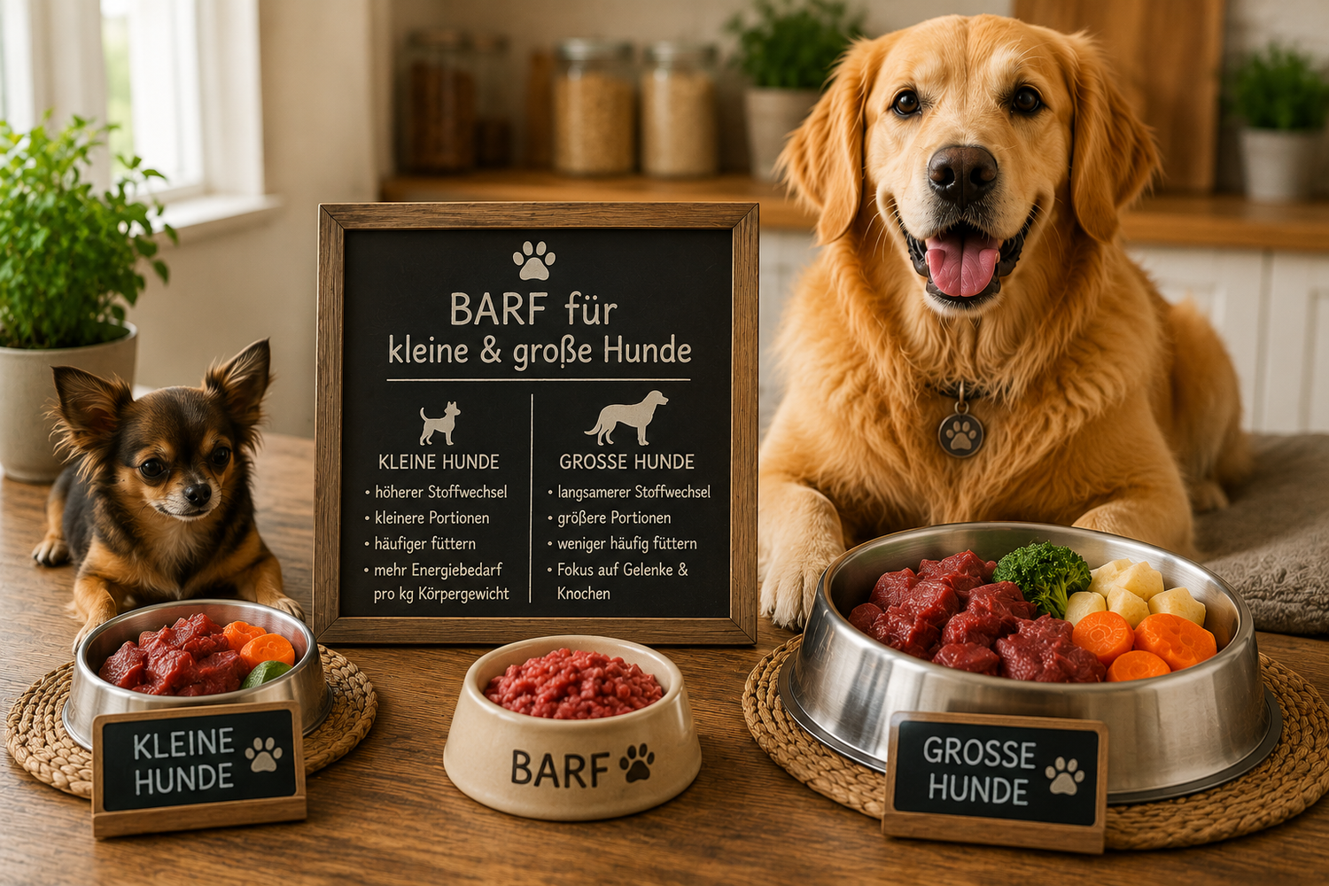 BARF für kleine und große Hunde