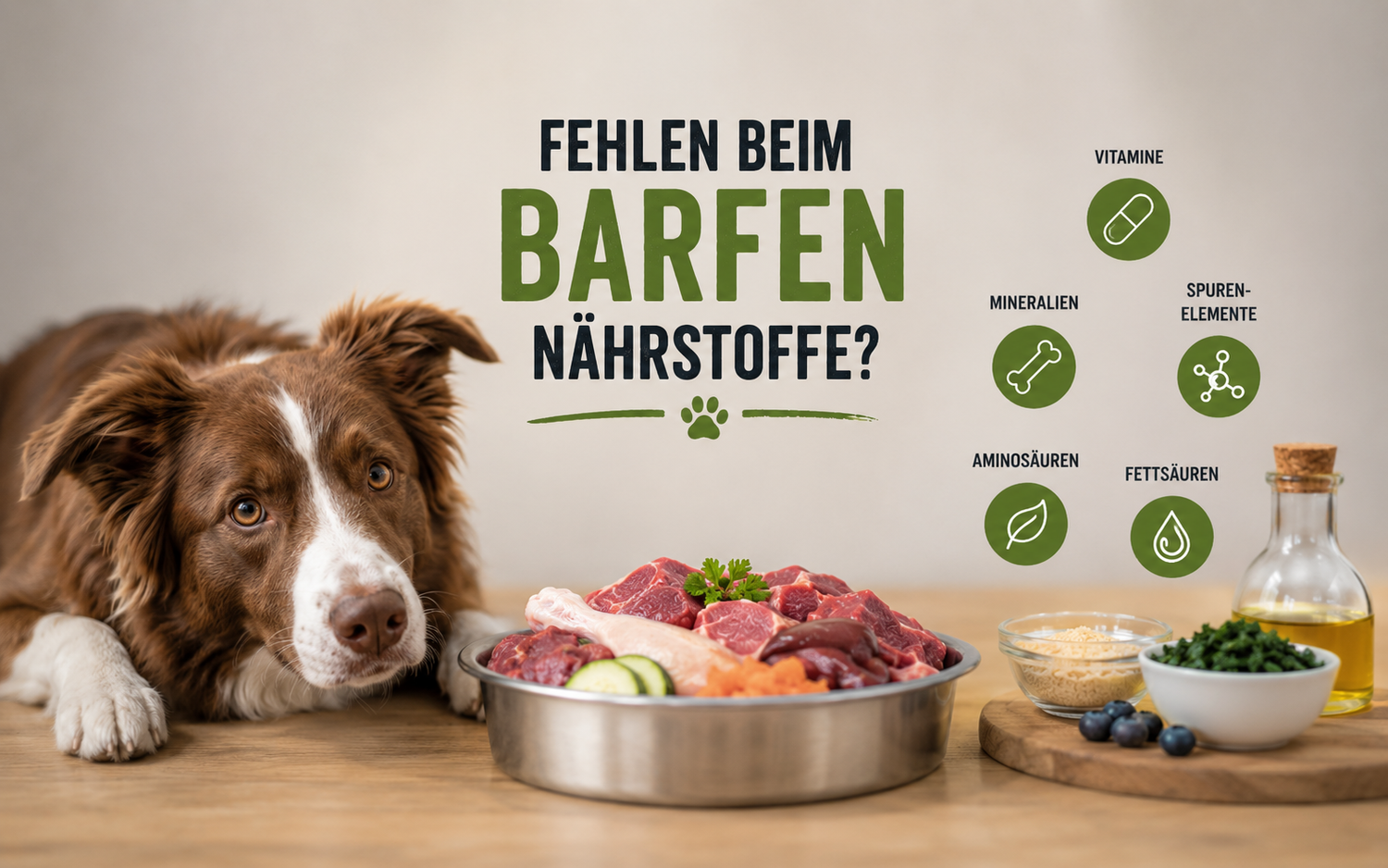 Fehlen beim BARFen Nährstoffe