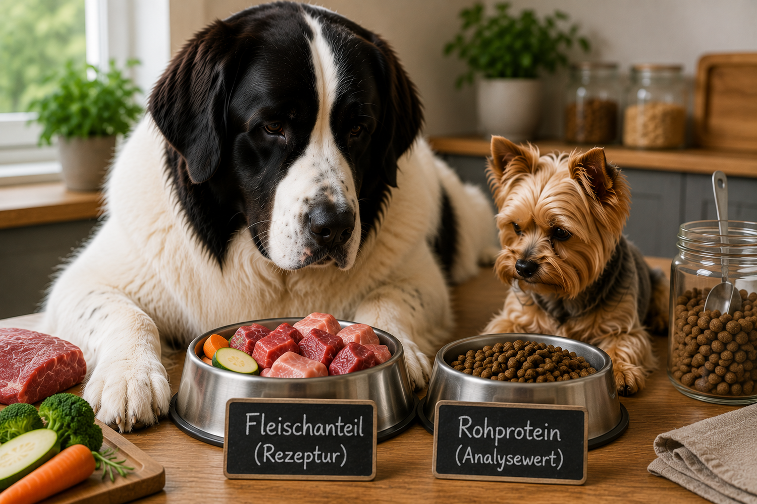 Fleischanteil oder Rohprotein – was sagt mehr über Hundefutter aus