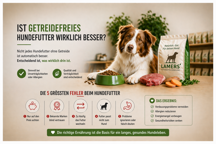 Ratgeber: Ist getreidefreies Hundefutter wirklich besser?