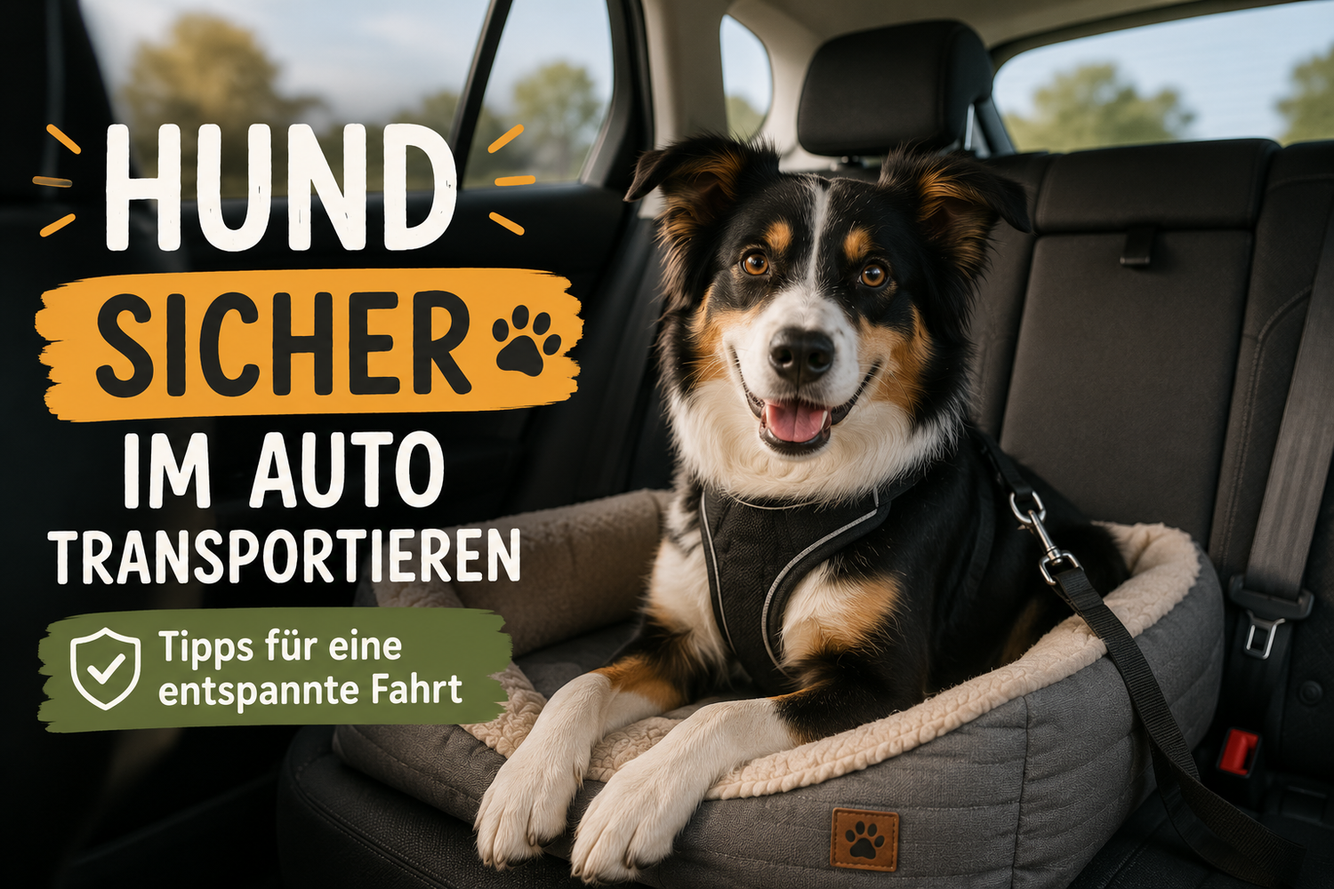 Hund sicher im Auto transportieren
