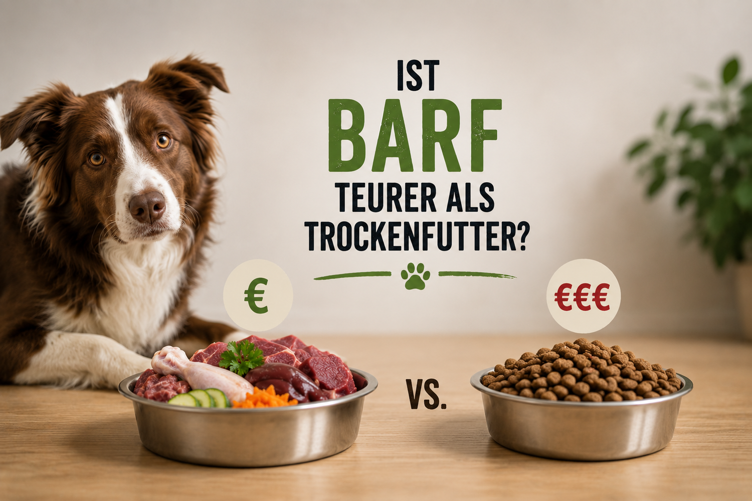 Ist BARF teurer als Trockenfutter