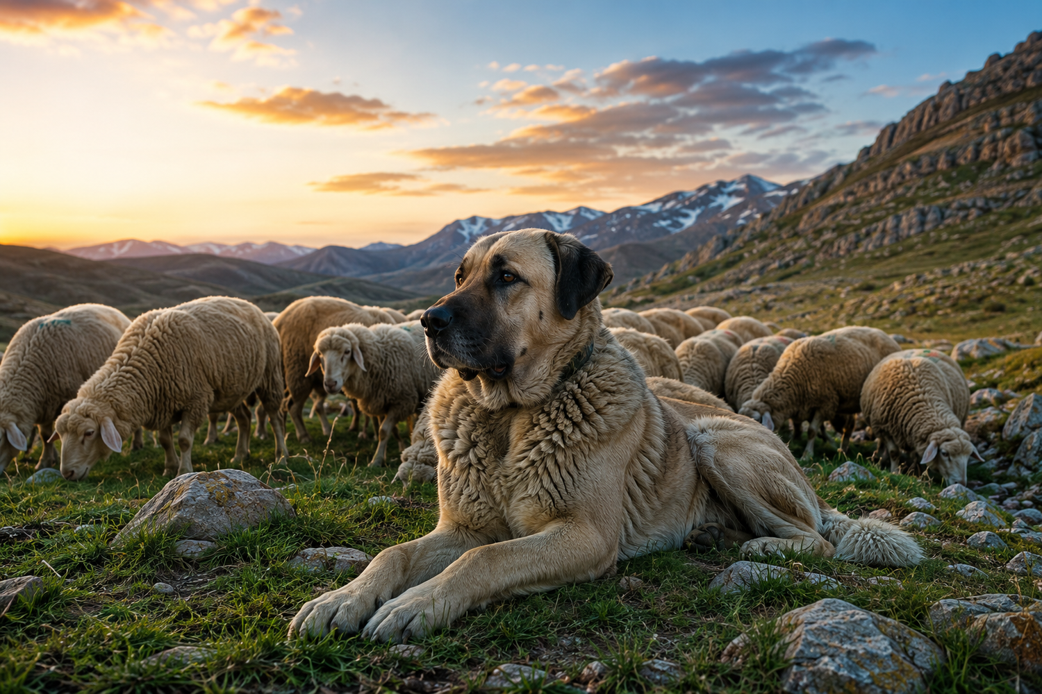 Kangal in den Bergen Lamers