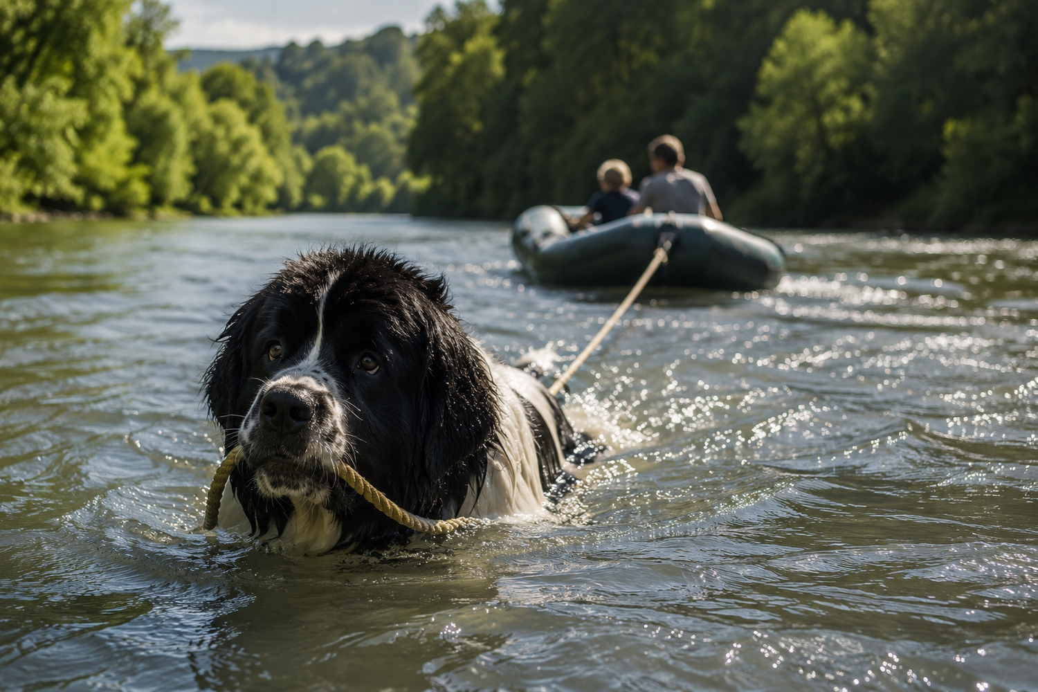 Wasserrettungshund Landseer
