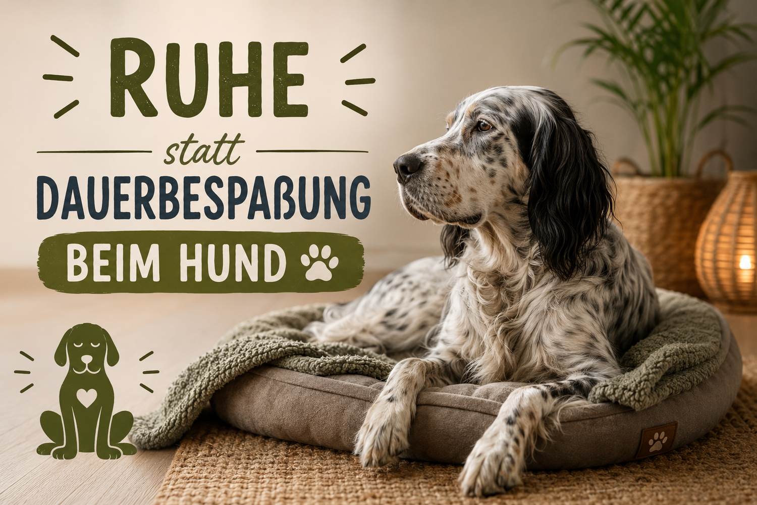 Ruhe statt Dauerbespaßung beim Hund