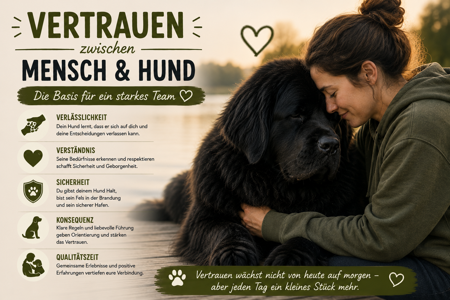 Vertrauen zwischen Mensch und Hund