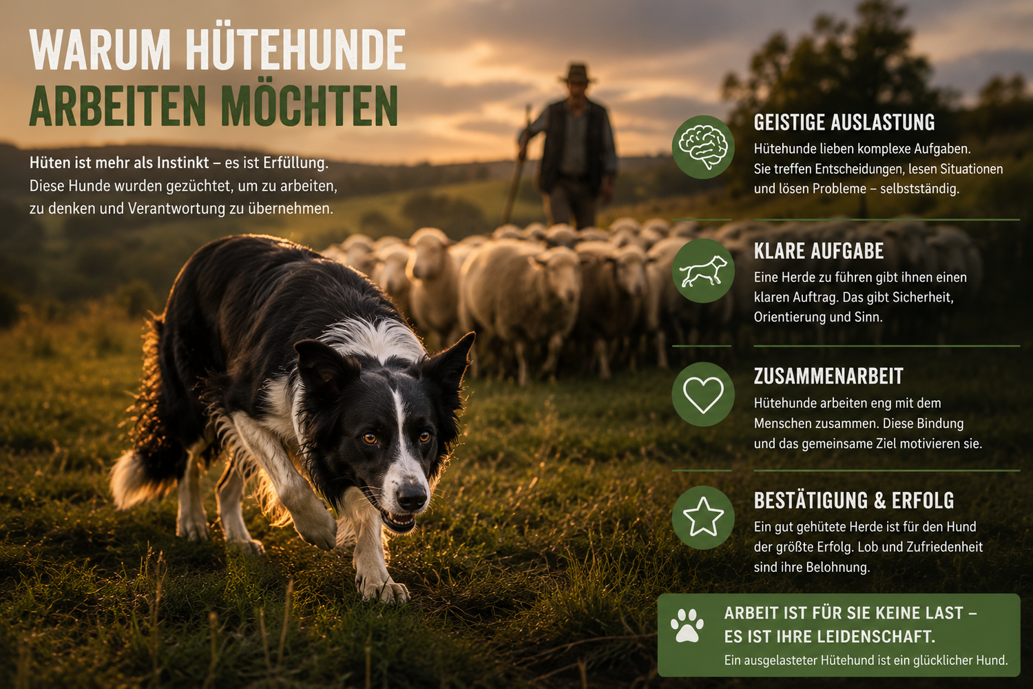 Warum Hütehunde arbeiten möchten