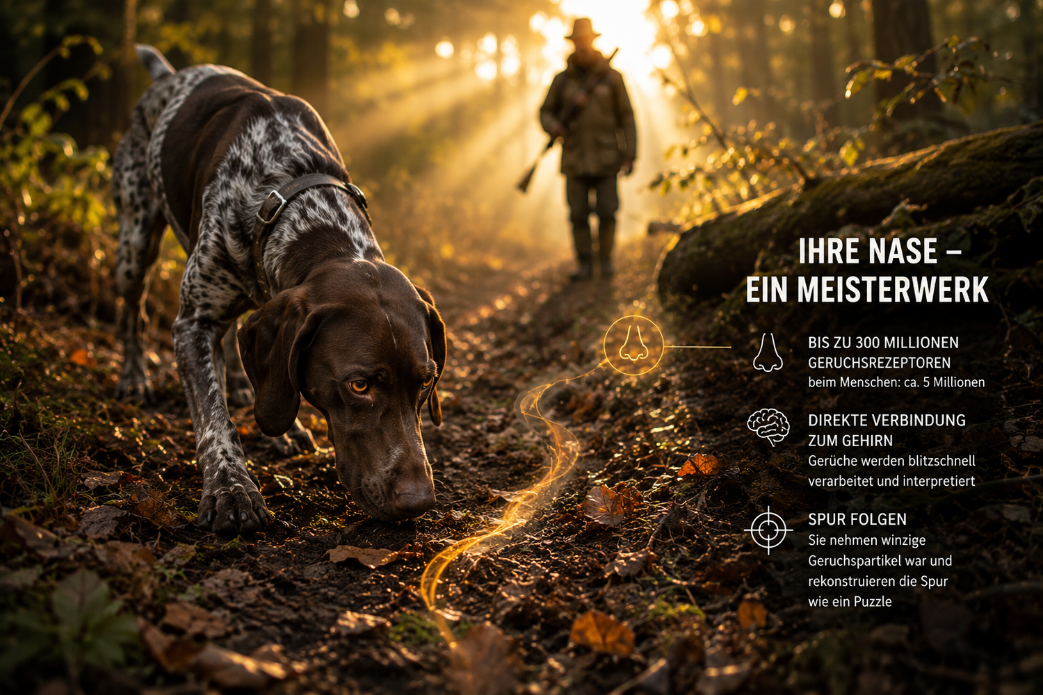 Warum Jagdhunde ihrer Nase folgen
