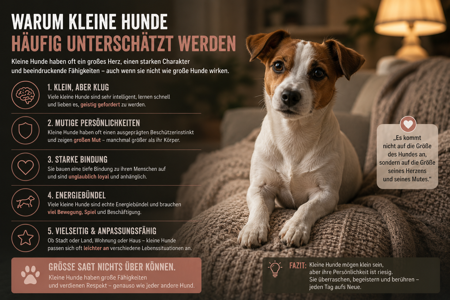 Warum kleine Hunde häufig unterschätzt werden