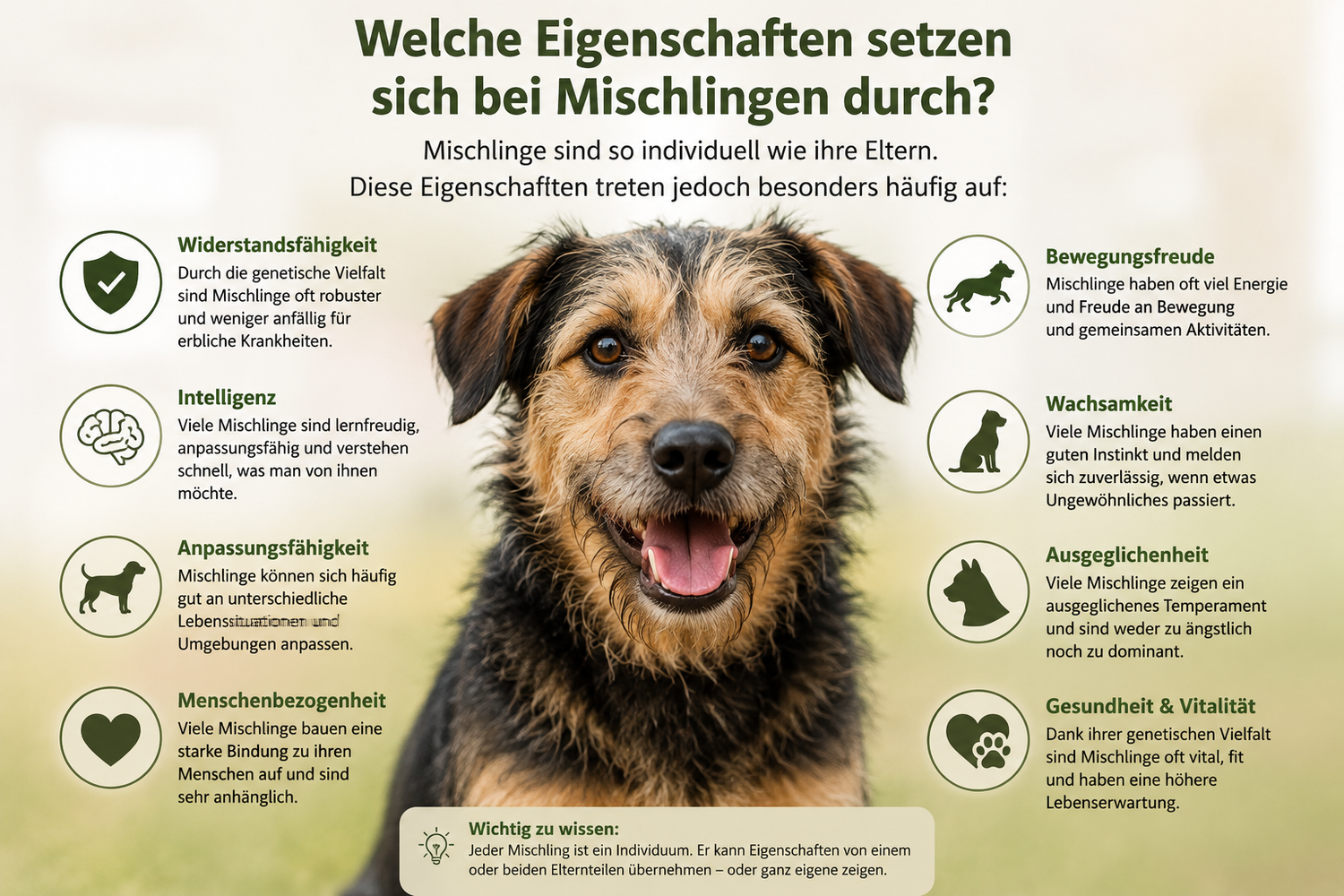 Welche Eigenschaften setzen sich bei Mischlingen durch