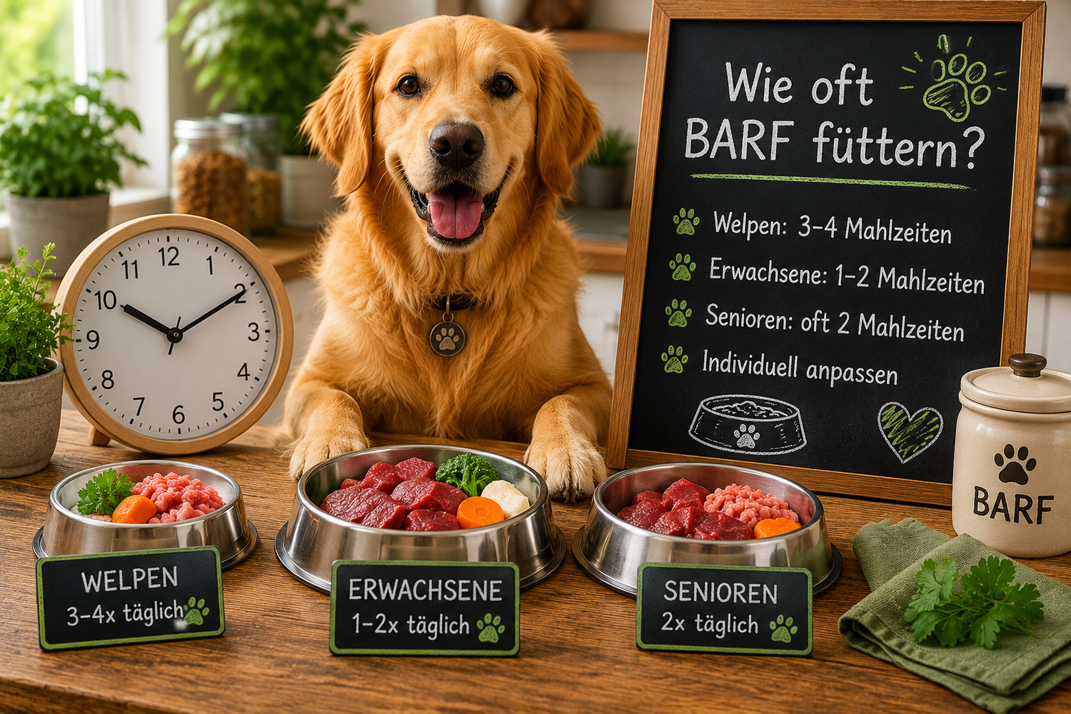 Wie oft BARF füttern