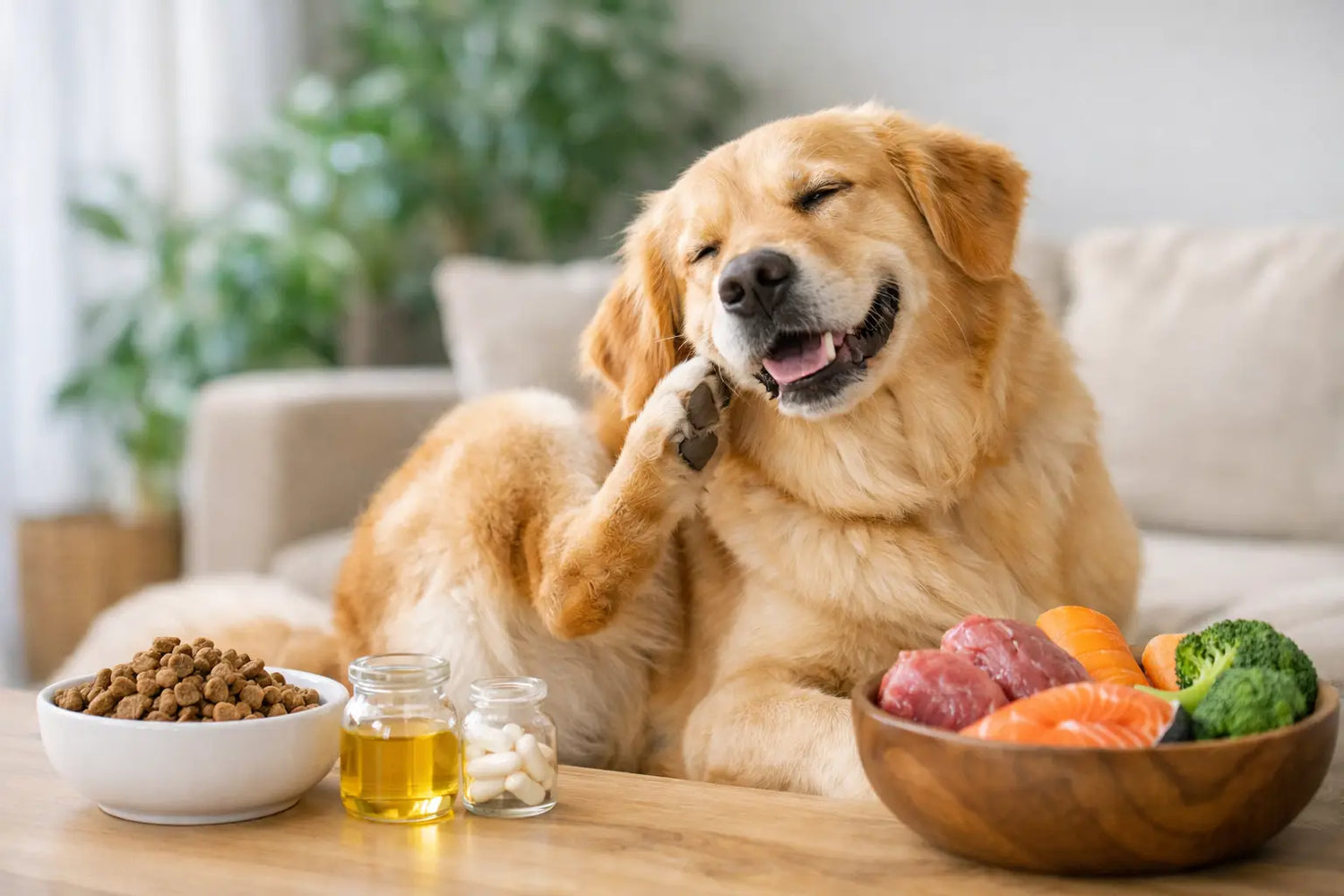 Juckreiz durch Futter lindern beim Hund