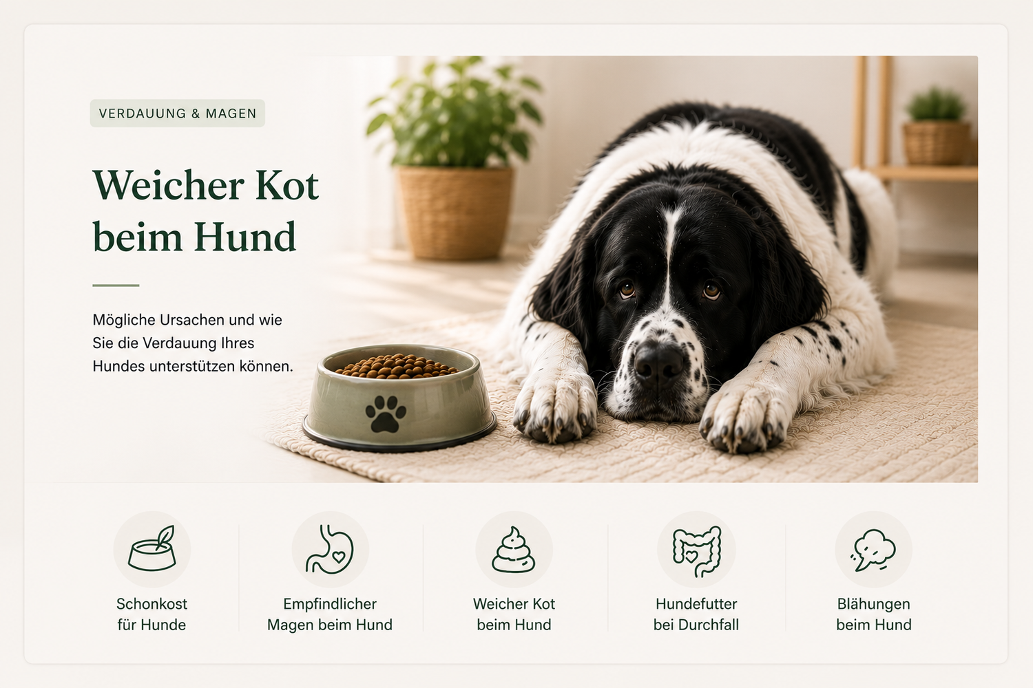 weicher kot hund lamers
