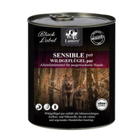 Lamers Black Label Sensible Wildgeflügel pur, getreidefreies Nassfutter