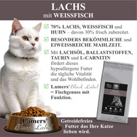 Lamers Black Label Lachs und Weißfisch Katzentrockenfutter