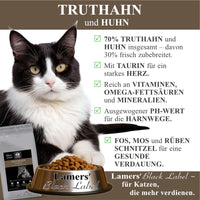 Lamers Black Label Truthahn und Huhn Katzentrockenfutter
