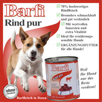 Barfi Rind Barffleisch in Dosen
