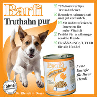 Barfi Truthahn Barffleisch in Dosen