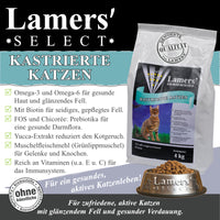 Lamers Select kastrierte Katzen Katzentrockenfutter