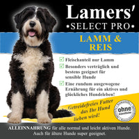 Lamers Select Pro Lamm und Reis (glutenfrei) Trockenfutter