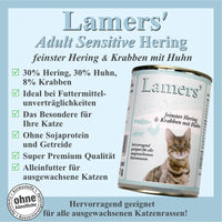 Lamers Adult Sensitive feinster Hering & Krabben mit Huhn