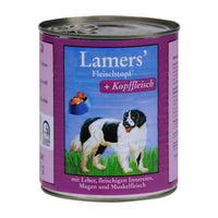Lamers Fleischtopf Kopffleisch Hundenassfutter Dose hochwertiges Alleinfutter