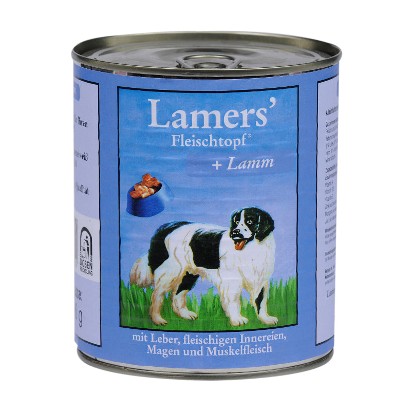 Lamers Fleischtopf Lamm Hundenassfutter Dose hochwertiges Alleinfutter