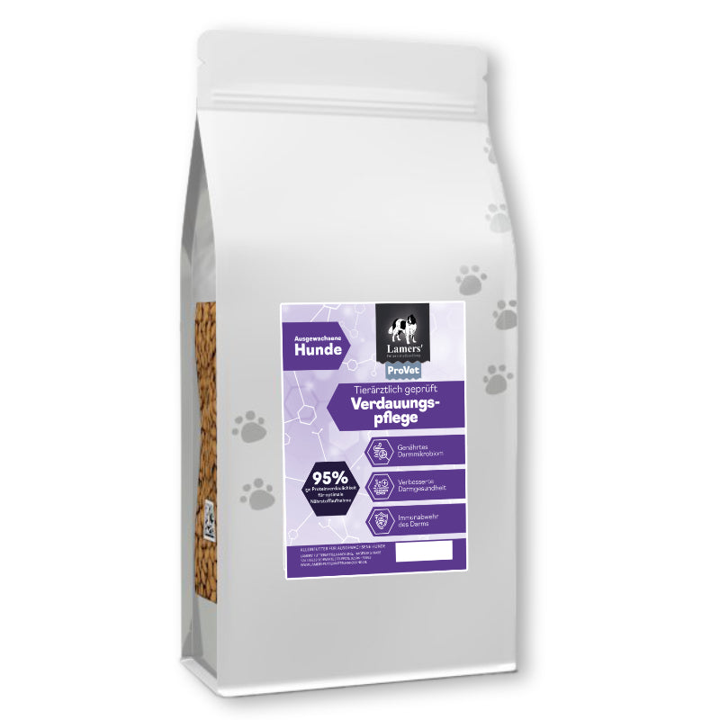Lamers ProVet Gastro Hundefutter Verpackung für empfindliche Hunde