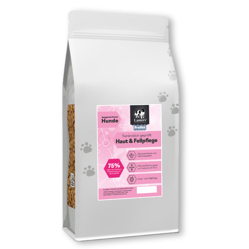 Lamers ProVet Haut und Fellpflege Hundefutter Verpackung