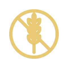 Goldenes Symbol für getreidefreies Futter