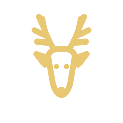 Goldenes Hirsch-Symbol