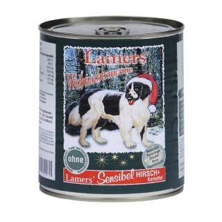 Lamers Sensible Weihnachts Menü Hirsch & Kartoffel Hunde Nassfutter 200g