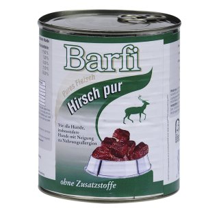 Barfi Hirsch Barffleisch in Dosen 800 g / 6er-Pack