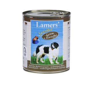 Lamers Sensibel Lamm & Kartoffel Hundedosenfutter 400 g / 6er-Pack