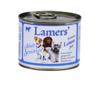 Lamers Sensitive Lamm pur 200g Nassfutter Hunde